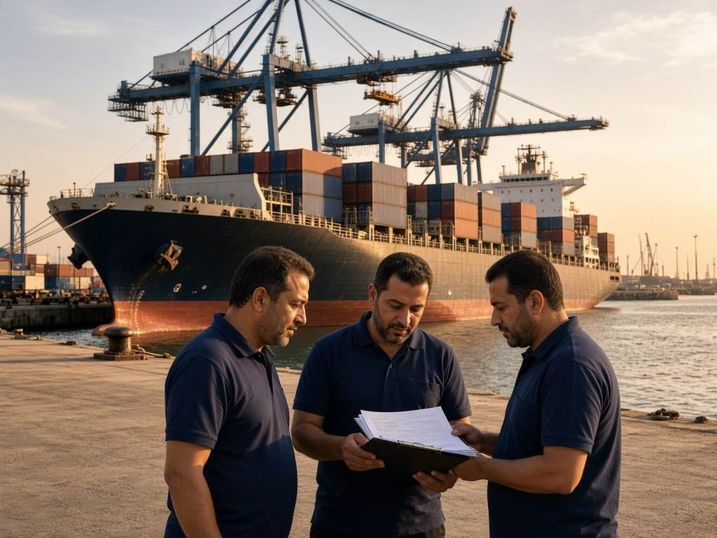 Port agency at Egyptian berth